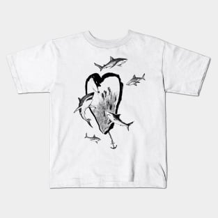 Sharks&Heart Kids T-Shirt